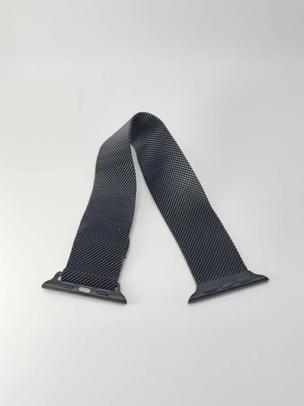 WITHit Black Stainless Steel Milanese Apple Watch Band 42/44/45mm